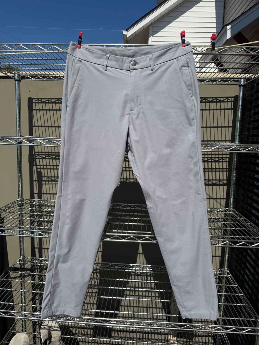 Lululemon Mens 32 ABC Commission Pant Gray Stretch Travel Casual Pants